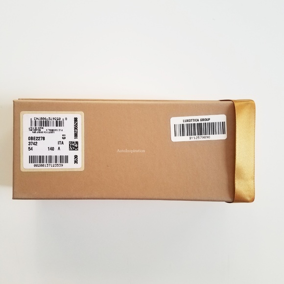 BURBERRY GOLD EMBOSSED SUNGLASSES GIFT BOX +RIBBON - Picture 3 of 4